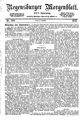 Regensburger Morgenblatt Freitag 20. Dezember 1872