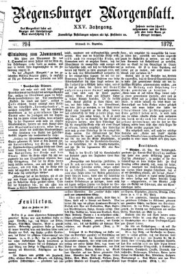 Regensburger Morgenblatt Mittwoch 25. Dezember 1872