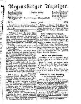 Regensburger Anzeiger Montag 8. Januar 1872