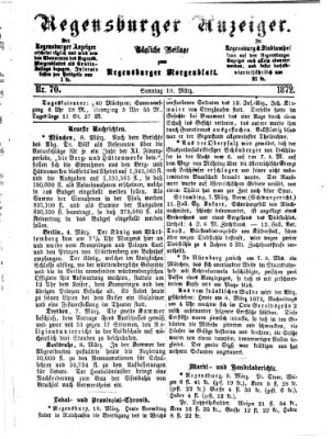 Regensburger Anzeiger Sonntag 10. März 1872