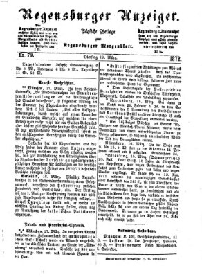 Regensburger Anzeiger Dienstag 19. März 1872