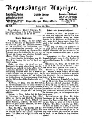 Regensburger Anzeiger Freitag 22. März 1872