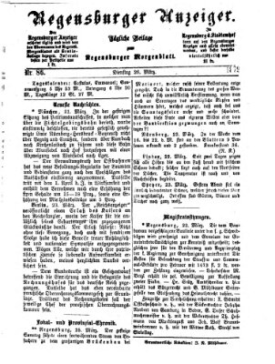 Regensburger Anzeiger Dienstag 26. März 1872