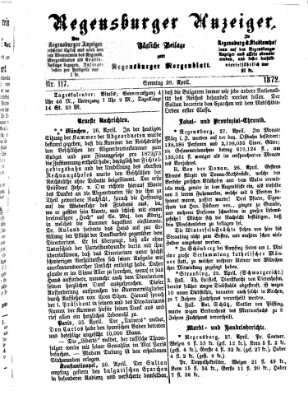 Regensburger Anzeiger Sonntag 28. April 1872