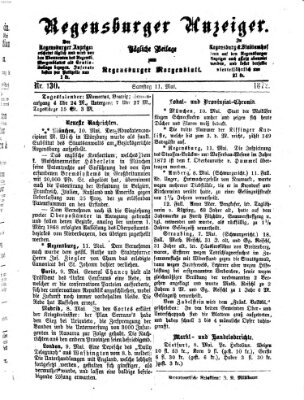 Regensburger Anzeiger Samstag 11. Mai 1872