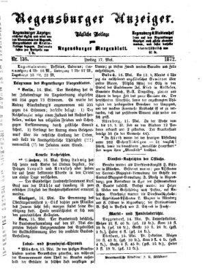 Regensburger Anzeiger Freitag 17. Mai 1872