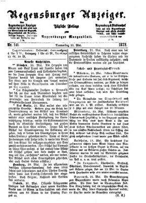 Regensburger Anzeiger Donnerstag 23. Mai 1872