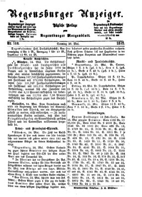 Regensburger Anzeiger Sonntag 26. Mai 1872