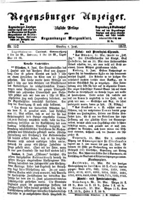 Regensburger Anzeiger Dienstag 4. Juni 1872