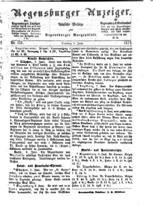 Regensburger Anzeiger Sonntag 9. Juni 1872