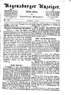 Regensburger Anzeiger Mittwoch 12. Juni 1872