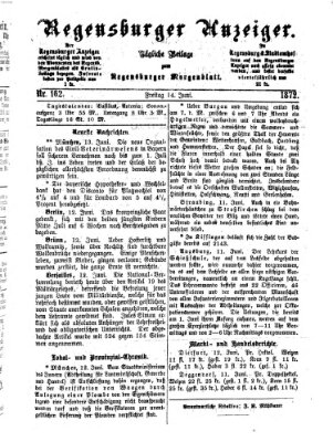 Regensburger Anzeiger Freitag 14. Juni 1872