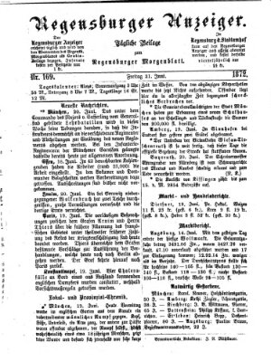 Regensburger Anzeiger Freitag 21. Juni 1872