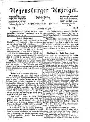 Regensburger Anzeiger Mittwoch 26. Juni 1872