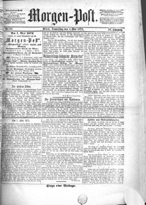 Morgenpost Donnerstag 1. Mai 1873