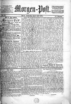 Morgenpost Donnerstag 3. Juli 1873