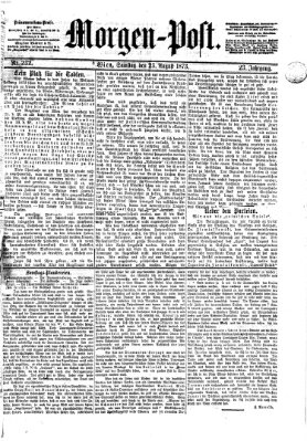 Morgenpost Samstag 23. August 1873