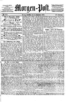 Morgenpost Dienstag 2. September 1873