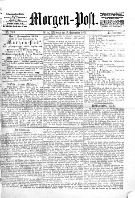 Morgenpost Mittwoch 3. September 1873