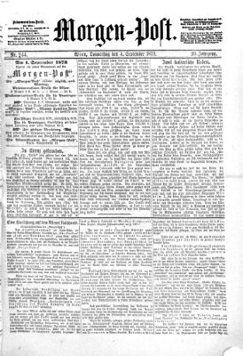 Morgenpost Donnerstag 4. September 1873