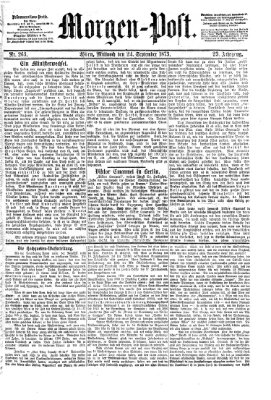 Morgenpost Mittwoch 24. September 1873