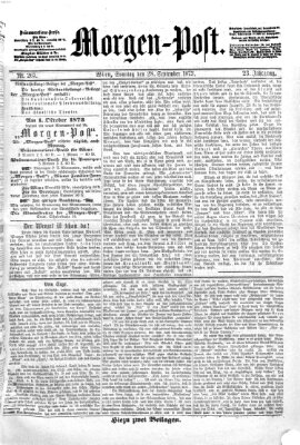 Morgenpost Sonntag 28. September 1873