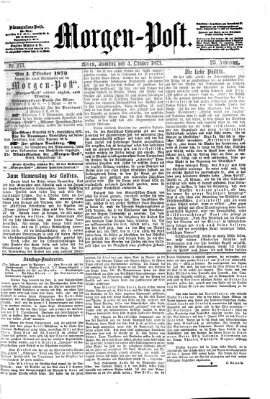 Morgenpost Samstag 4. Oktober 1873