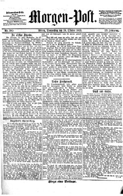 Morgenpost Donnerstag 16. Oktober 1873