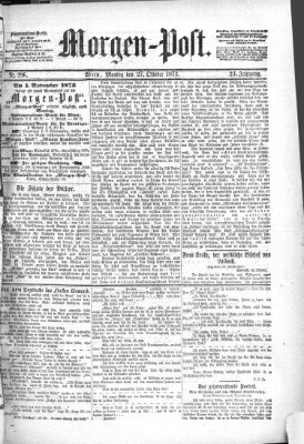 Morgenpost Montag 27. Oktober 1873