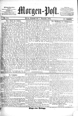 Morgenpost Mittwoch 5. November 1873