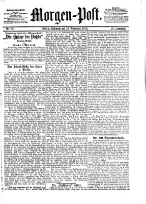 Morgenpost Mittwoch 12. November 1873