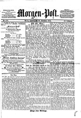 Morgenpost Sonntag 30. November 1873