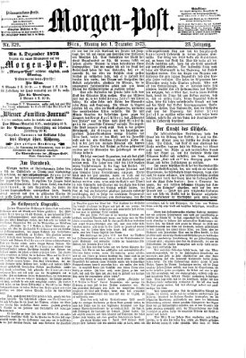 Morgenpost Montag 1. Dezember 1873