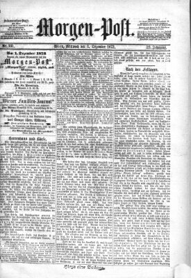 Morgenpost Mittwoch 3. Dezember 1873