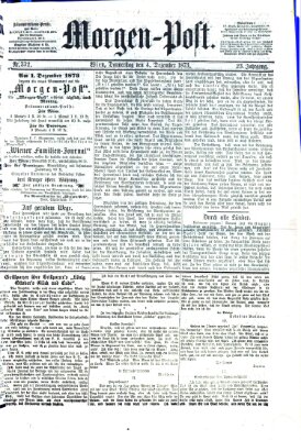 Morgenpost Donnerstag 4. Dezember 1873