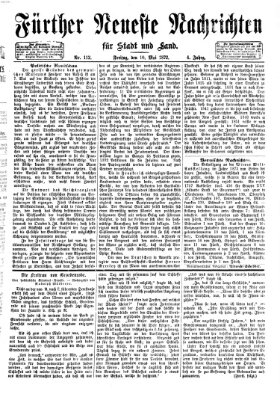 Fürther neueste Nachrichten für Stadt und Land (Fürther Abendzeitung) Freitag 10. Mai 1872