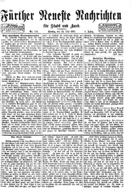 Fürther neueste Nachrichten für Stadt und Land (Fürther Abendzeitung) Freitag 24. Mai 1872