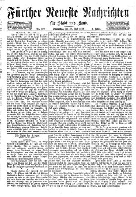 Fürther neueste Nachrichten für Stadt und Land (Fürther Abendzeitung) Donnerstag 30. Mai 1872