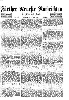 Fürther neueste Nachrichten für Stadt und Land (Fürther Abendzeitung) Mittwoch 24. Juli 1872