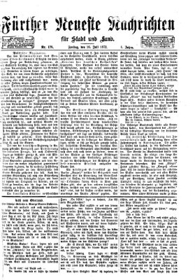 Fürther neueste Nachrichten für Stadt und Land (Fürther Abendzeitung) Freitag 26. Juli 1872