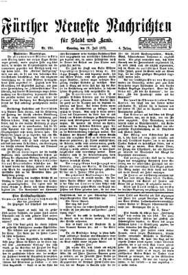 Fürther neueste Nachrichten für Stadt und Land (Fürther Abendzeitung) Sonntag 28. Juli 1872