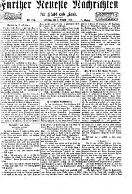 Fürther neueste Nachrichten für Stadt und Land (Fürther Abendzeitung) Freitag 2. August 1872