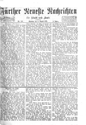Fürther neueste Nachrichten für Stadt und Land (Fürther Abendzeitung) Sonntag 4. August 1872