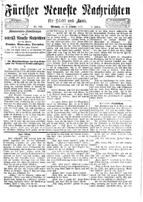 Fürther neueste Nachrichten für Stadt und Land (Fürther Abendzeitung) Mittwoch 9. Oktober 1872