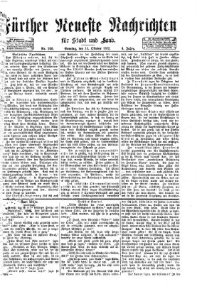 Fürther neueste Nachrichten für Stadt und Land (Fürther Abendzeitung) Sonntag 13. Oktober 1872