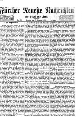 Fürther neueste Nachrichten für Stadt und Land (Fürther Abendzeitung) Sonntag 17. November 1872