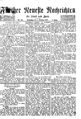 Fürther neueste Nachrichten für Stadt und Land (Fürther Abendzeitung) Donnerstag 5. Dezember 1872