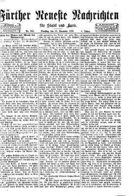 Fürther neueste Nachrichten für Stadt und Land (Fürther Abendzeitung) Dienstag 10. Dezember 1872