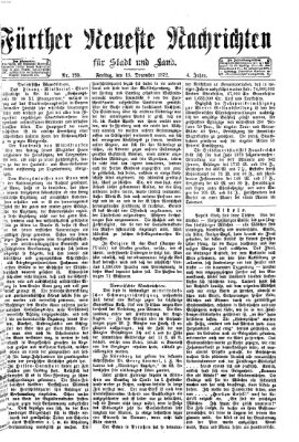 Fürther neueste Nachrichten für Stadt und Land (Fürther Abendzeitung) Freitag 13. Dezember 1872