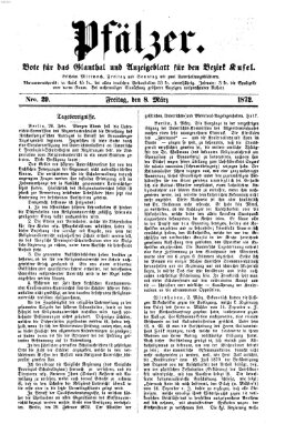 Pfälzer Freitag 8. März 1872